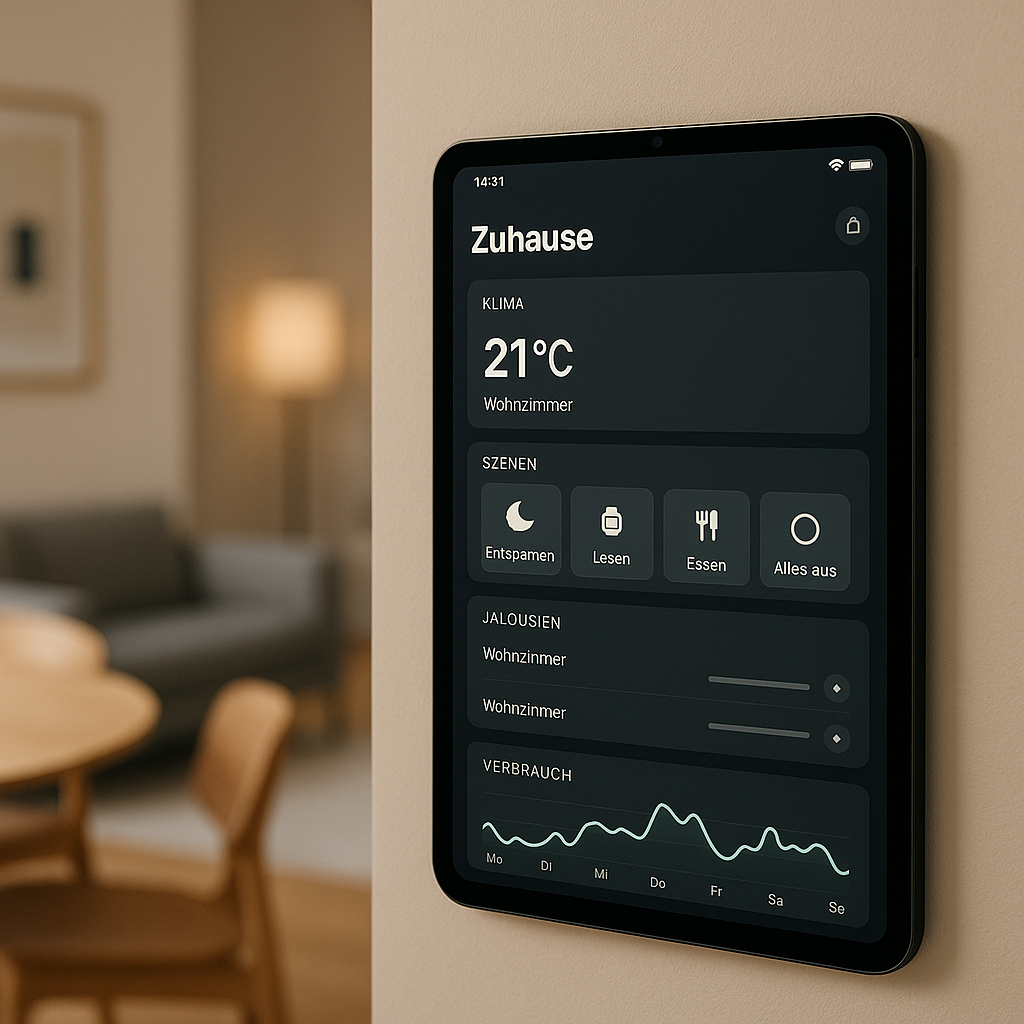 Smart Home Steuerung per Tablet - Moderne Haustechnik digital steuern