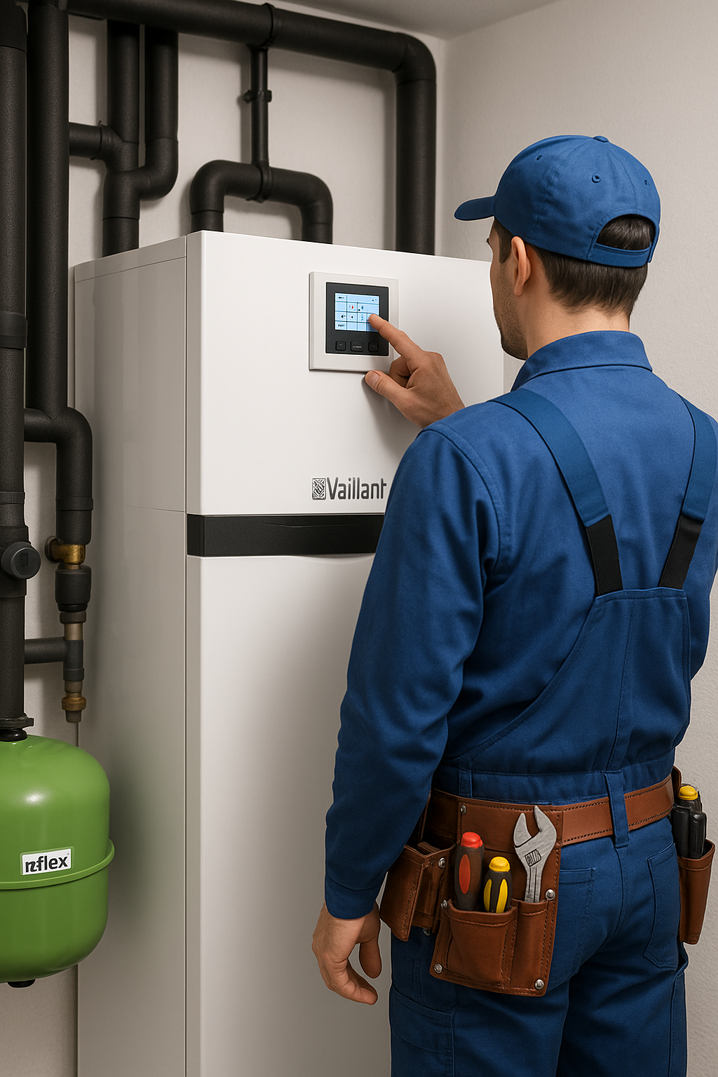 Wärmepumpe Installation Prozess Mittelhessen